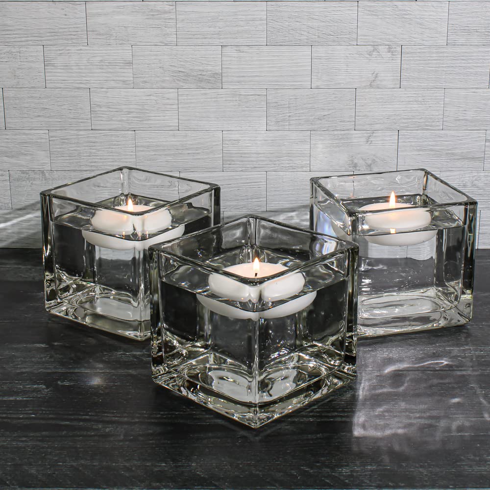Richland® 3" Floating Candles White Unscented Set of 72 - Image 8