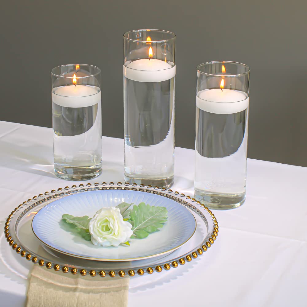 Richland® 3" Floating Candles White Unscented Set of 72 - Image 5