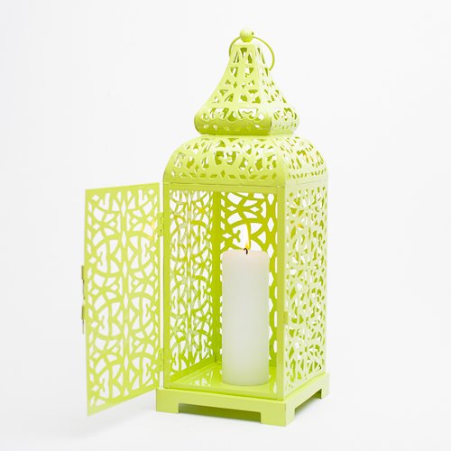Richland Moroccan Temple Metal Lantern Lime 15" (1) - Image 3