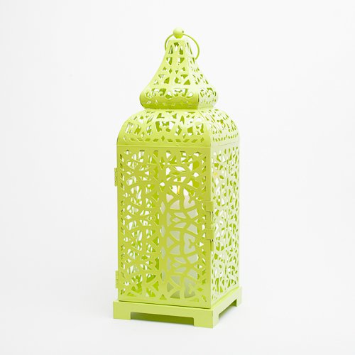 Richland Moroccan Temple Metal Lantern Lime 15" (1) - Image 4