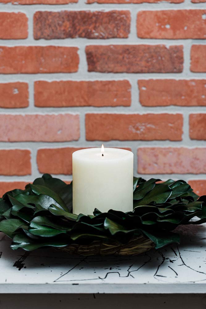 Richland Preserved Magnolia Wreath 17" Home Wedding Rustic Decor - Image 4