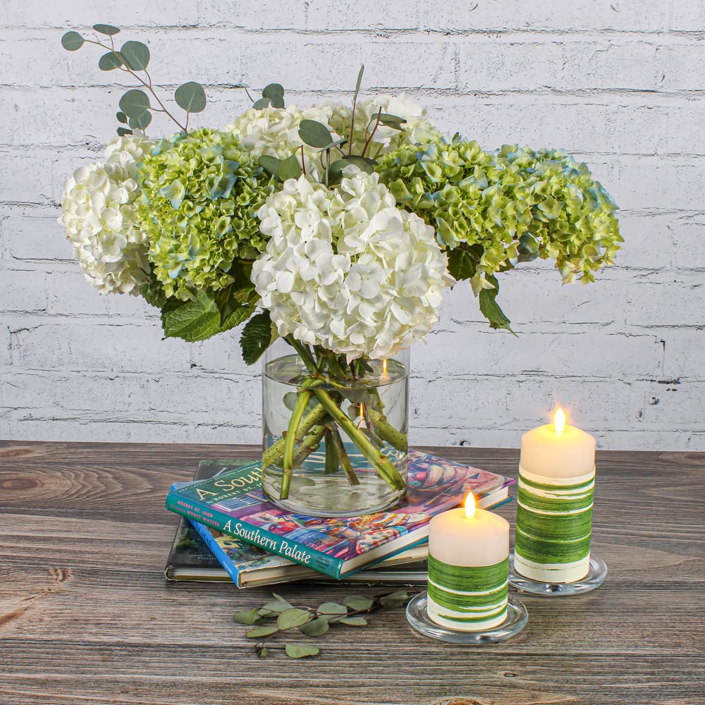 Richland Variegated Aspidistra Leaf 4" Ribbon Green & Cream 50 Yards - Image 4