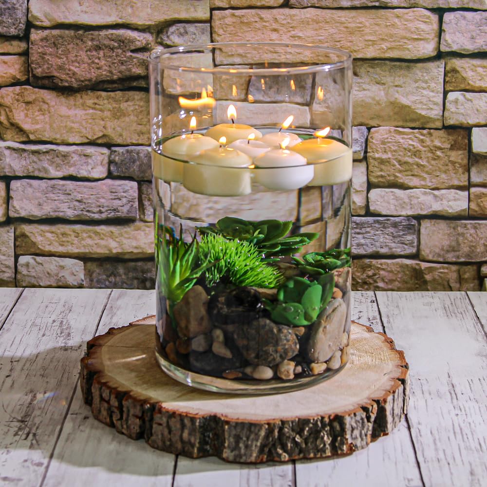 Richland Wide Cylinder Vases 6" x 10" Set of 2 - Image 3